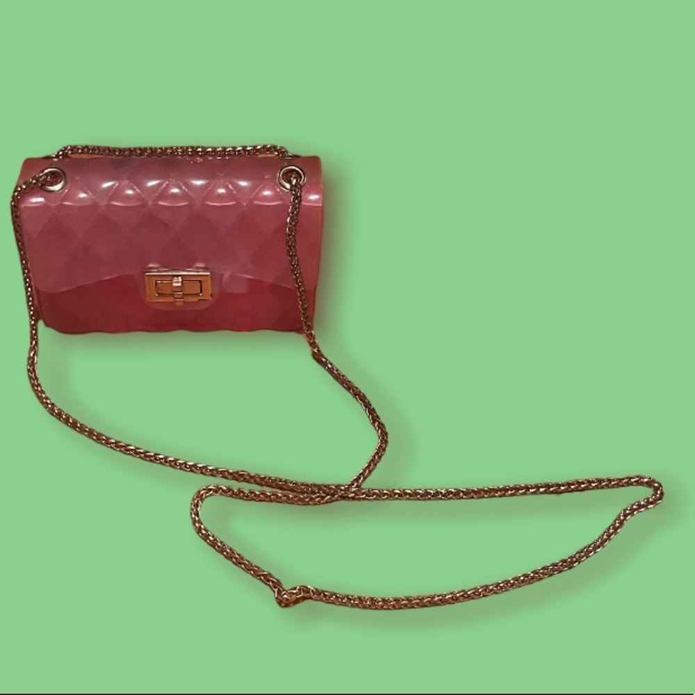 Pink Jelly shoulder mini bag 🌸🍑🐷